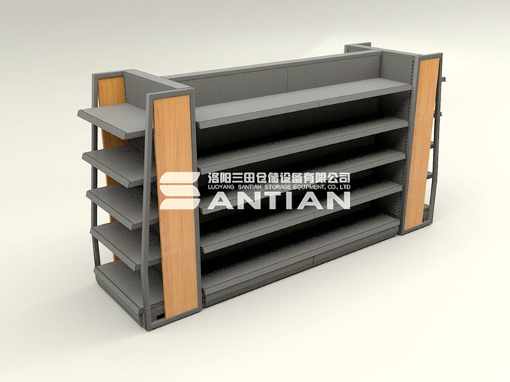 ST-A001 便利店货架-木侧板