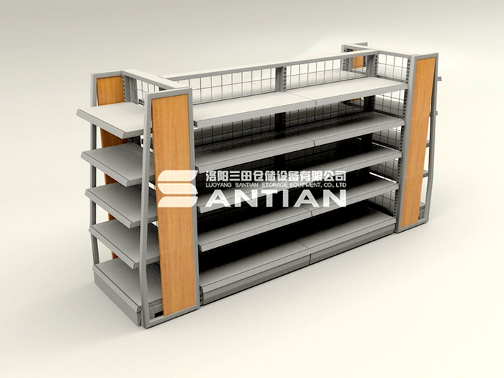 ST-A001 便利店货架-木侧板